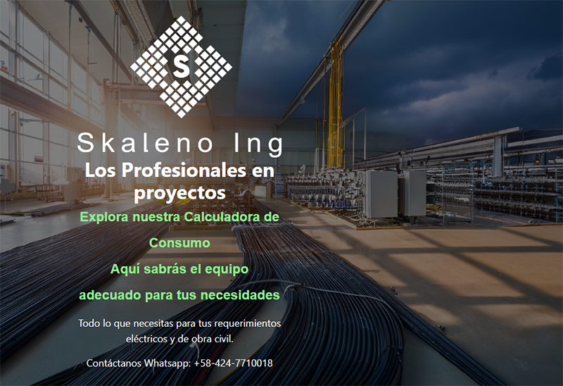 Web Skaleno Ingeniería desarrollada por PaginaGenial